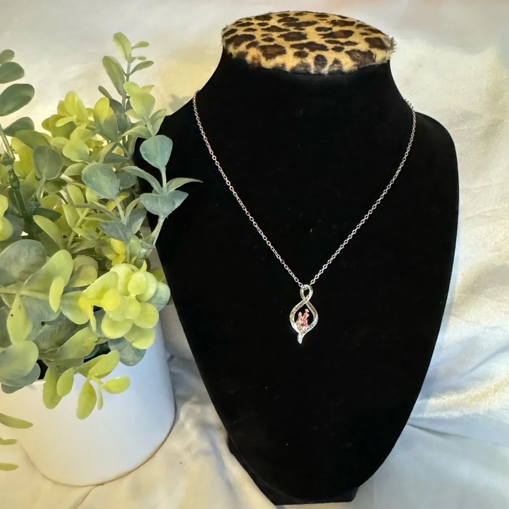 🆕 Forever Mother & Daughter Bond Silver Necklace - Picture 6 of 16